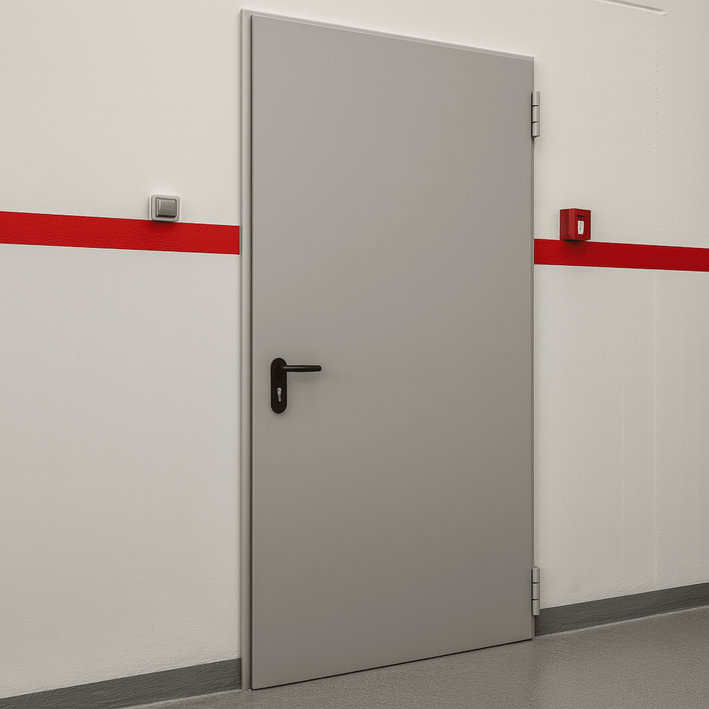 Puerta de trastero segura instalada en vivienda