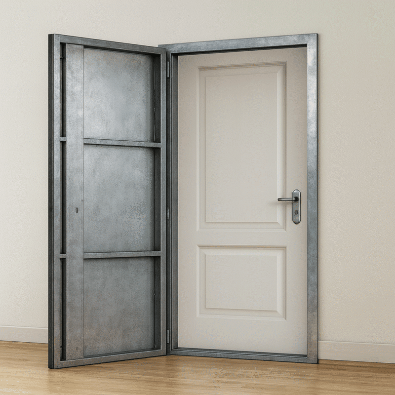 Puerta antiokupa de seguridad instalada en vivienda